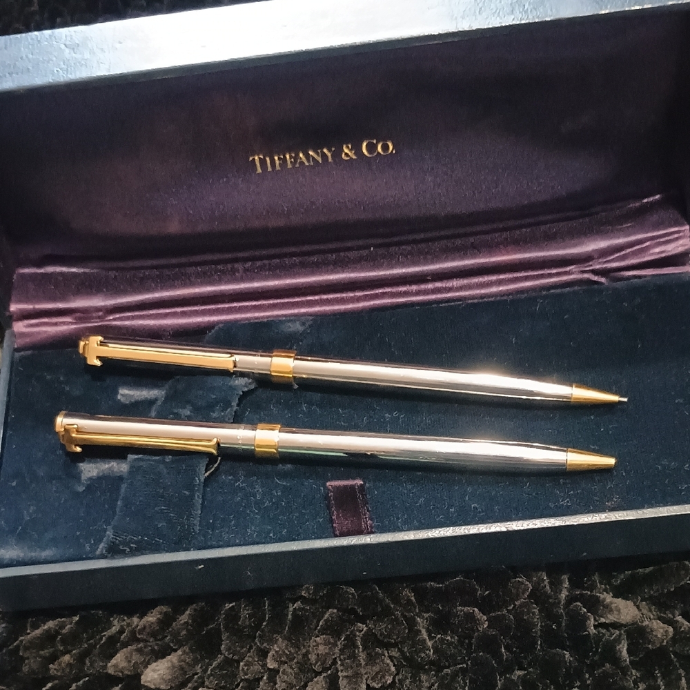 Tiffany & Co. Gold and Silver Pen Duo